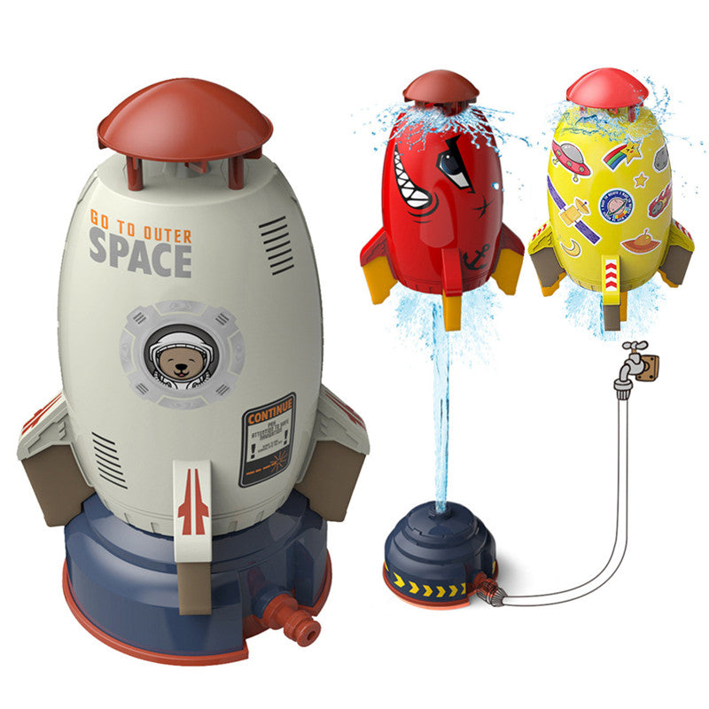 Rocket Sprinkler Toy - Fun Outdoor Water Toy for Kids Garden Play