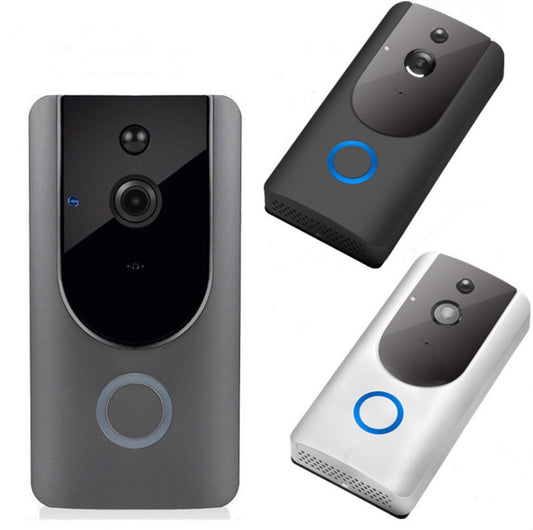 Smart WiFi Video Doorbell Camera - Wireless Security with Night Vision & Chime